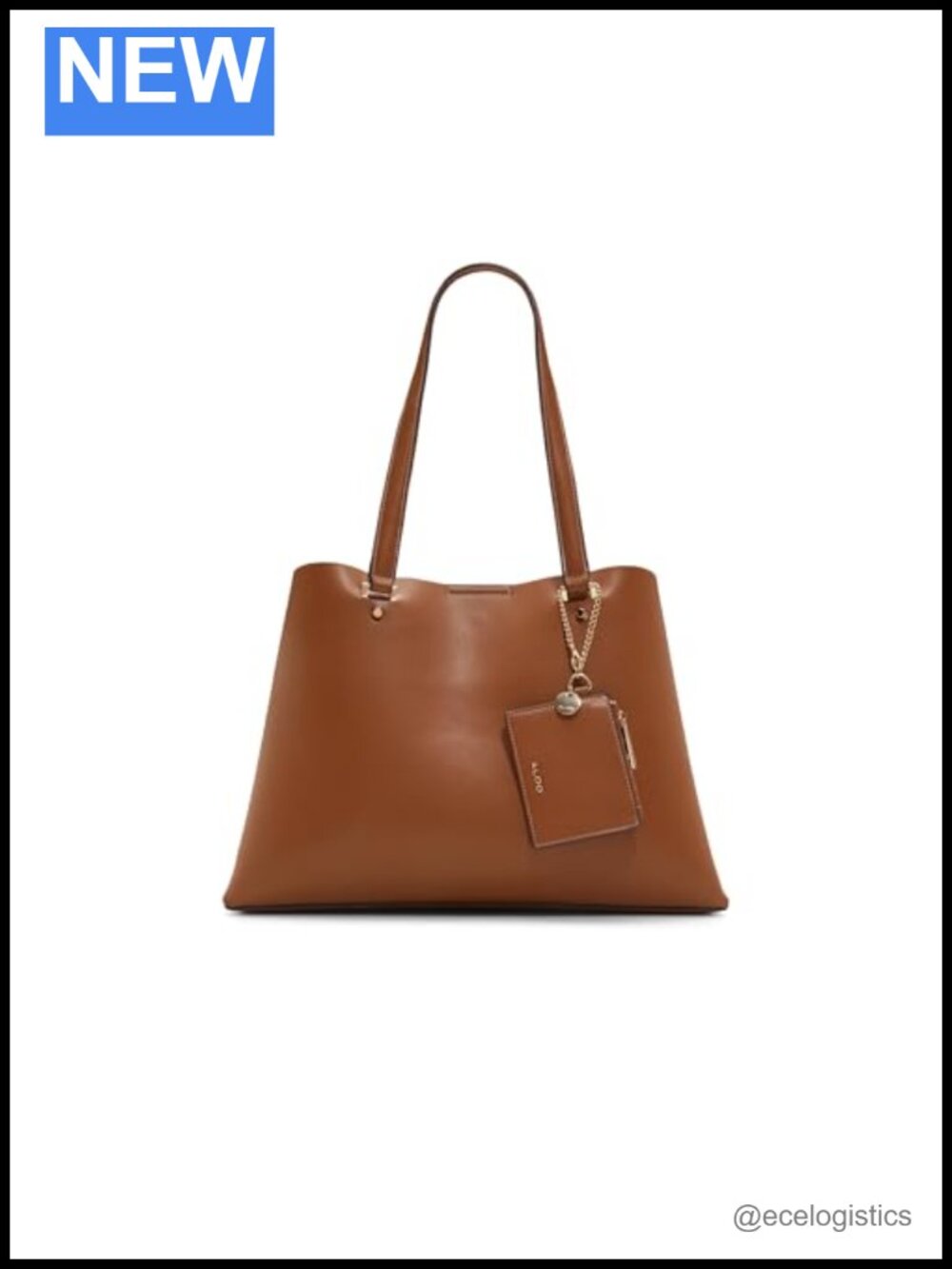 ALDO Korer Medium Satchel Bag with Two Compartments, Synthetic, Top Handle,
